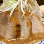 Nidaime Hama Hachi Dou - 特製醤油豚骨らーめん、麺300g、野菜マシ、ニンニク普通、背脂普通