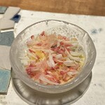 MAZ - ②ホッキ貝(刺身と冷凍のセビーチェ風)