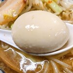 Nidaime Hama Hachi Dou - 特製醤油豚骨らーめん、麺300g、野菜マシ、ニンニク普通、背脂普通の味玉