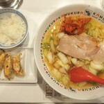 どうとんぼり神座 - おいしいラーメン+キムチ+餃子セット