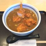 えびすや - 鳥かつカレーうどん一式