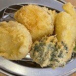 天麩羅 えびのや さんすて岡山店 - 野菜天盛り合わせ¥440