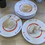 かっぱ寿司 - 生海老　つぶ貝　生タコ