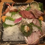 のど黒のあくび 御徒町店 - お刺身盛り合わせ