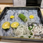 Hacchou bori sushi tajima - ふぐ刺身