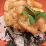 天冨良 麻布よこ田 - 芝海老かき揚丼