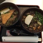 ANAスイートラウンジ - きつねそばと山菜そば