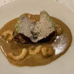 NALA - 玄界灘産魚のムース シーファルシ　近海エビのアメリケーヌソース