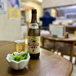 大関 - 先ずは瓶ビール！枝豆付き♪