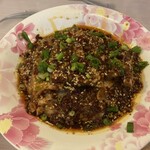 四川家庭料理 珍々 - 豚肉のニンニクタレかけ（1380円）