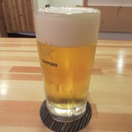 満古登や - 生ビール