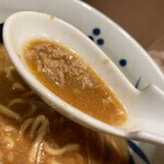 浅草名代らーめん 与ろゐ屋 - ひき肉がスープにコクを出しているんですかね