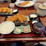 Shinjuku Saboten - ヒレカツとカキフライ御膳