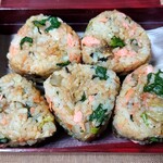 日本料理 柳燕 - お土産 桜鱒と菜の花ご飯