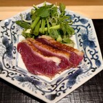 日本料理 柳燕 - 青森津軽鴨と秋田三関の芹
