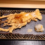日本料理 柳燕 - 佐島の赤座海老の揚物