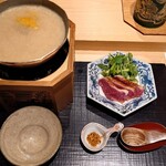 日本料理 柳燕 - 青森津軽鴨に田酒の酒粕で鴨の粕しゃぶ