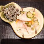 日本料理 柳燕 - 塩昆布とお新香