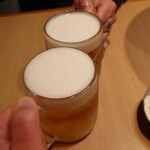 博多ちょうすけ - まずはビールで乾杯 202402