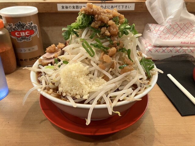 汁なし(並) 麺増し ヤサイ ニンニク アブラ 1,000円』by 2eea9e