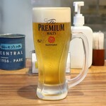 シウマイ堂 正屋 - プレミアムモルツ生ビール