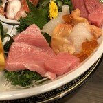 銀寿司 - トロ赤貝いか