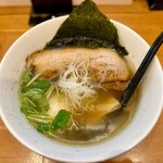 らーめん工房 麺作 - 塩そば+半熟煮付け玉子