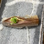 築地寿司清 - 鯵生姜醤油