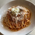 イタリア ワイン食堂 ラ・フラスカ - 水牛モッツァレラチーズとナスのトマトソース