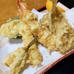 天ぷら割烹 いけだ - 天ぷら定食、1,000円。