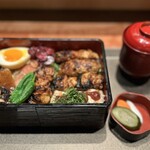 焼き鳥 野乃鳥 幻鳥 - 焼き鳥重ランチ
