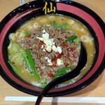 Taiwan Ramen Sen - フラッシュを焚いて"台湾とんこつ"を照らす(*´ω｀*)