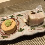 すし みむろ - あん肝とさわら