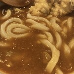 JAZZ KEIRIN - 白 カレーうどん（大盛り）　withちくわ天