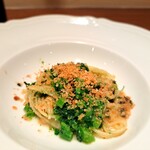 トスカネリア - ⚫プリモピアット料理2 
            「菜の花  アンチョビ　香草パン粉  スパゲッティ」
