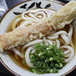 手打ちうどん 山下 - かけ290円＋ちくわ天120円