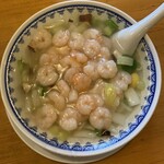 中華飯店 康楽 - 海老そば（￥900税込み）