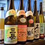 大納言本家 - この日の燗酒と焼酎はこんな感じです