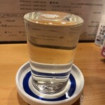 肉おでん まるちゃん - 純米吟醸の日本酒（銘柄忘れ）
