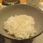 新ばし 星野 - 艶のあるご飯はおかわりしました。