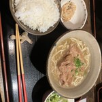 もいわ太陽食堂 - 僅かにあるジューシーはツレから分けて貰ったモノです。