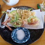 沖縄料理 美ら結 - ゴーヤのかき揚げ