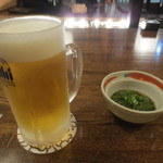 Inokoya Yamagatada - 生ビールとつき出し