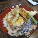 活魚割烹 赤坂 - 1/12昼飯は天丼でした。