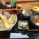 いちやなぎ - 天丼温うどん御膳