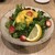 野菜酒場あしおと - 料理写真:朝採れたて伏見野菜といちごのサラダ　人参ソース