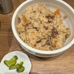 Mendokoro Ama Kawa - ホタルイカの旬炊込飯