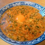 Manshuuken - 卵落としジャン麺（ハーフ）