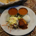 ＳＡＴＹＡＭ - ワンプレートで提供された。日替わりランチ 880円