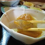 柚圭 - こんにゃくと大根の酢味噌和え、大根がほくほく♬